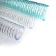 transparent PVC coated flexible wire steel hose /discharge water hose/ steel wire reinforced spring pvc hose pipe