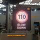 IP56 Solar warning LED Road Sign Board Illuminated energy saving
