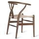 Hans Wegner 32 Height Ash Wood Walnut Wishbone Dining Chair