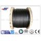 6-48mm Ungalvanized Steel Rope Cable ZS / SZ Lay For Building , CE ISO Approved