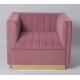 Custom Color Velvet Fabric Sofa Living Room Furniture Armchair