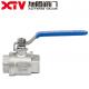 Thread Connection 2PC NPT Internal Thread Forged Steel Material Floating Ball Valve