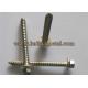 Stainless steel hexagon head or flat head screws