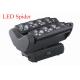 Double Rows 8 X 10W Full Color LED Spider Effect Lightings For Disco