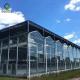 Vegetable Plant 0.15KN/M2 9.6m Commercial Glass Greenhouse