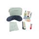 Practical Airline Amenity Kits Portable Nine Contents White Color Microfiber