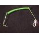 Light weight coiled extension tool tether for anti-lost anti-drop anti-theft simple leash