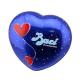 Chocolate Tin Can Heart Shaped Tin Box Blue Tin Food Containers