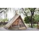 Outdoor Large Tipi Indian Tent Canvas Camping Pyramid Tent For Glamping