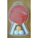 Poplar Wood Small Table Tennis Set Reversed Rubber Orange Sponge For Beginner