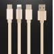 Durable 1m / 3ft TPE 3 In 1 USB Data Cable 5V2.4A Fast Charging For Cell Phone