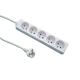 6 Way French Type French Power Strip with PP Flame Retardant Shell Extension Socket