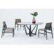 Modern Round Italian 6 Seater Metal Base1.2/1.5M Marble Top Dining Table