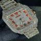 Santos OEM Moissanite Watch OEM Hand Setting Dial Diamond Watch