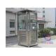 Stainless Steel Road Side 220volt Prefabricated Security Booth Art Style