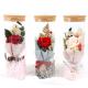 Decorative Preserved Rose Flower Wishing Bottle Customized Color With Long Life Time