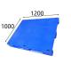 Reinforced Euro Plastic Pallets 1200 X 1000 Blue HDPE / PE Flat Heavy Duty