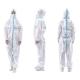 Breathable Disposable Protective Coverall , Medical Isolation Suit Sanitary