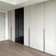 Door Invisible Oak Handle Hotel Modern White Cabinet