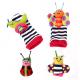 Adjustable  Kids Plush Toys Wrist Ring Bell Puzzle Toy Socks