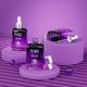 Customized Gradient Purple Glass Serum Dropper Bottles 1oz Hot Stamping