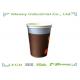 7.5 oz  Single Wall Paper Cups ,  Take Away Coffee Hot Paper Cups Full Color Printing