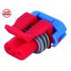 Red 2 Pin Waterproof Auto Wire Connectors  / Water Resistant Electrical Connectors