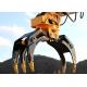 Timber Grab Wood Excavator Rotating Grapple For Forestry Industry 20t Excavator Log Grapple