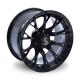 Shuran 14 Inch Golf Cart Wheels And Tires Machined/Gloss Black Wheel 4/101.6 Bolt