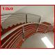 Steel Cable Stair VK85SC  304 Stainless Steel Handrail  Treed American Oak  Carbon Steel Powder-coate   Aluminum