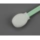 Friction Resistant Cleanroom Foam Swabs High Absorption With Long Compact Handle