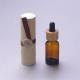 18/410 Empty Glass Essential Oil Bottle With Bamboo Dropper Cap Personal Care
