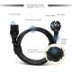 Electronical Machine C13 C14 Power Cable HO55VV-F EU Plug Extension Cord