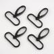 Black Snap Hook Bag Accessories 1.5 Inch Oval Snap Hooks for Customized Computer Shoulder Strap