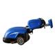 Hand Pushed Blue 350 Floor Scrubber 350mm Cleaning Width 25kg Brush Pressure