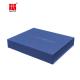 Blue Flat Foldable Packaging Box 600-800gsm Gold Foil Logo
