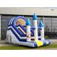 Small Single Lane Commercial Inflatable Slide With Castle Theme For Amusement Park