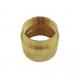 Round Brass Pipe Fittings Female Thread Copper Cable Jointing Sleeve