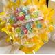 Candy Colored Crystal Glass Waterproof Floral Flower Wrapping Paper for Partysu 57*57cm