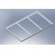 Roof 6063-T5  Aluminum Solar Panel Frame Border Black 40*40mm