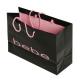 Luxury Black Custom Made Shopping Bags With Logo For Cosmetics Packaging