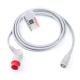 TPU Stable Invasive Blood Pressure Cable , Multipurpose Interface IBP Cable