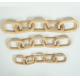 Solid Beech Wood Chain Links for Home Decoration, 5 wooden chain links