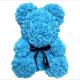 Teddy Bear with PE Roses Bouquet Flower  2020 New Models PE Flower Teddy Rose Bear Rose Flower  bear gift