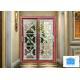 Building Clear Beveled Glass Window Panels  / Door Acid Etched Sound Insulation