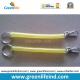 Transparent Yellow Spring Coil KeyRings Good Connector for Personal's Pendant