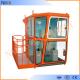 Red 1.1m / 1.4m Width Overhead Crane Cabin For Operator Cab