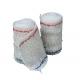 White Color Red Line Cotton Spandex Elastic Crepe Bandage With Clips