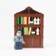 City accessories home room scene study furniture magic books bookshelf Building Blocks