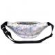 Fashion Geometric Pattern Waist Fanny Pack Laser PVC Material Made